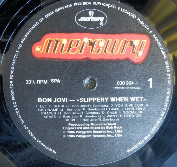 Bon Jovi - Slippery When Wet | Mercury (830 264-1) - 3