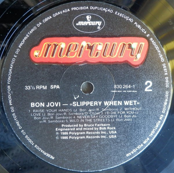 Bon Jovi - Slippery When Wet | Mercury (830 264-1) - 4