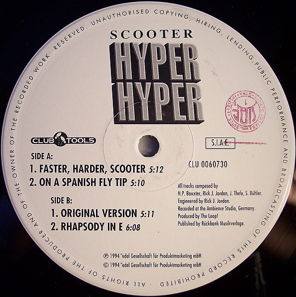 Scooter - Hyper Hyper | Club Tools (006073-0 CLU)