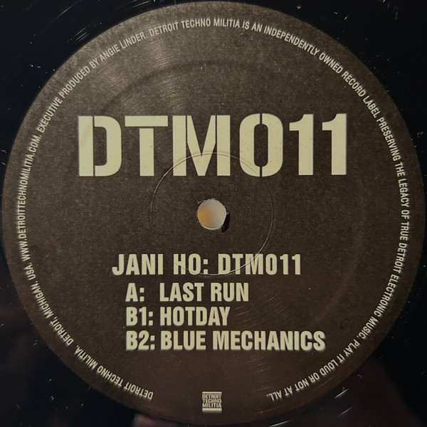 Jani Ho - DTM011 | Detroit Techno Militia (DTM011)