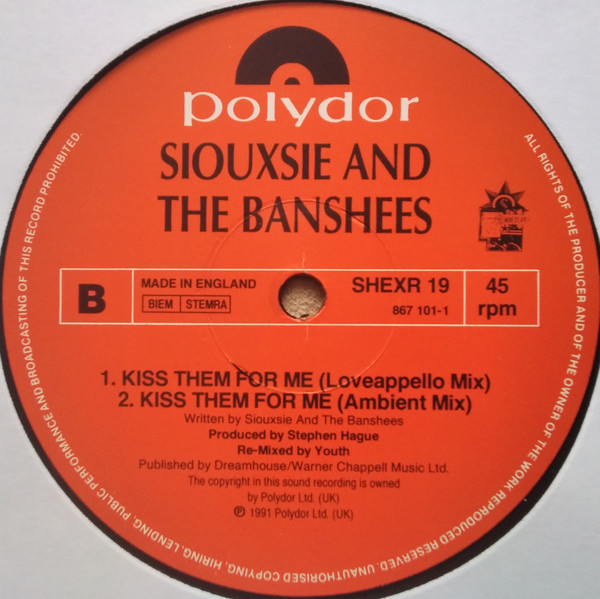 Siouxsie & The Banshees - Kiss Them For Me (Kathak Mix) | Wonderland (SHEXR 19) - 4