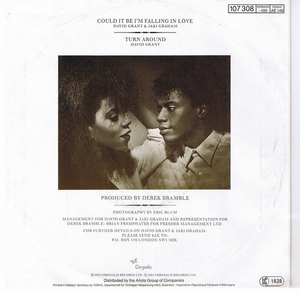 David Grant & Jaki Graham - Could It Be I'm Falling In Love | Chrysalis (107 308) - 3
