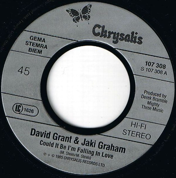 David Grant & Jaki Graham - Could It Be I'm Falling In Love | Chrysalis (107 308) - 2