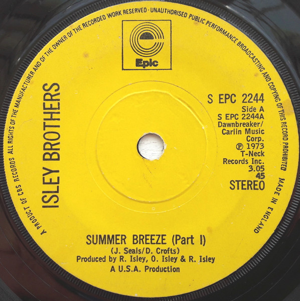 The Isley Brothers - Summer Breeze (Part I) | Epic (S EPC 2244) - main
