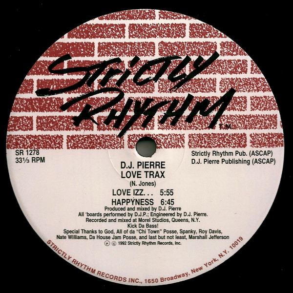 DJ Pierre - Love Trax | Strictly Rhythm (SR 1278)