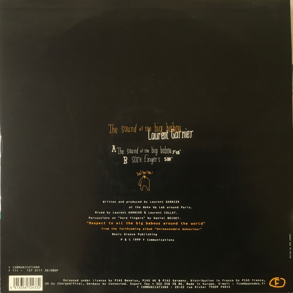 Laurent Garnier - The Sound Of The Big Babou | F Communications (F 111) - 2