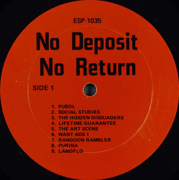 Tuli Kupferberg - No Deposit No Return | ESP-Disk' (ESP-1035) - 3