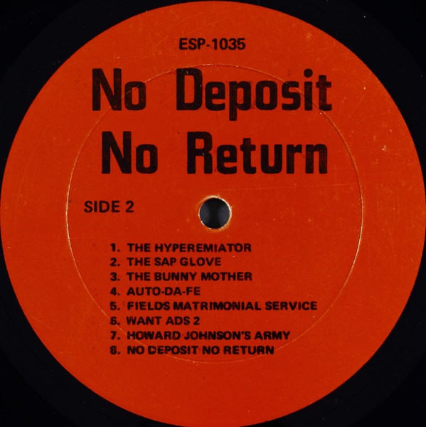 Tuli Kupferberg - No Deposit No Return | ESP-Disk' (ESP-1035) - 4