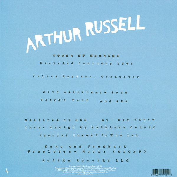 Arthur Russell - Tower Of Meaning | Audika (AU-1015-1)