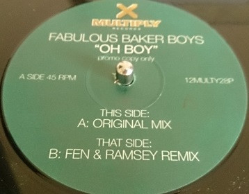 The Fabulous Baker Boys - Oh Boy | Multiply Records (12MULTY 28P) - main