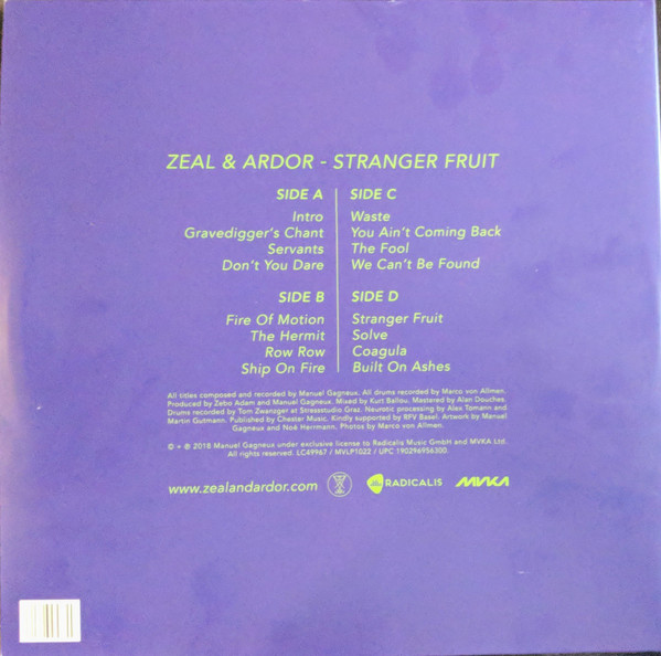 Zeal And Ardor - Stranger Fruit | Mvka (MVLP1022) - 4