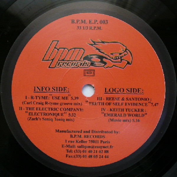 Various - The Correct Use Of Techno - Vol. 1 Disc I | BPM Records (B.P.M. E.P. 003) - 3 Various - The Correct Use Of Techno - Vol. 1 Disc I | BPM Records (B.P.M. E.P. 003) - 3