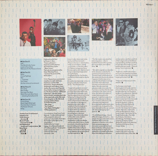 Frankie Goes To Hollywood - Welcome To The Pleasuredome | Island Records (824 052-1) - 10