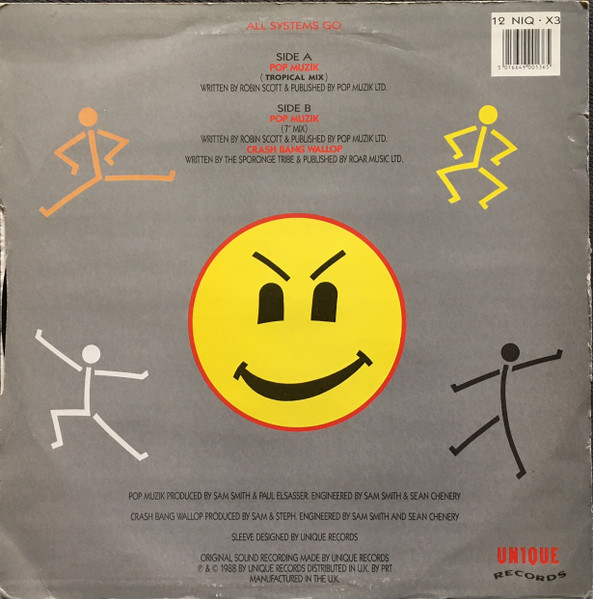 All Systems Go - Pop Muzik (Tropical Mix) | Unique Records (12 NIQ · X3) - 2