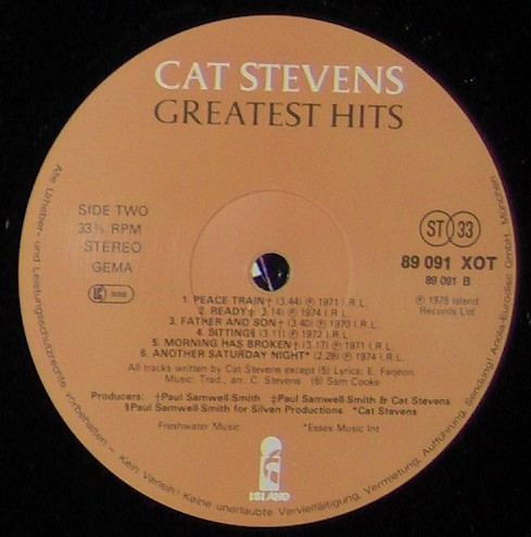 Cat Stevens - Greatest Hits | Island Records (89 091 XOT) - 4