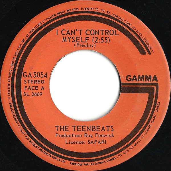 Teenbeats - I Can't Control Myself | Gamma (GA 5054) - main