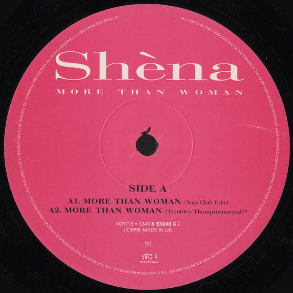 Shena - More Than Woman | VC Recordings (VCRT13) - 3