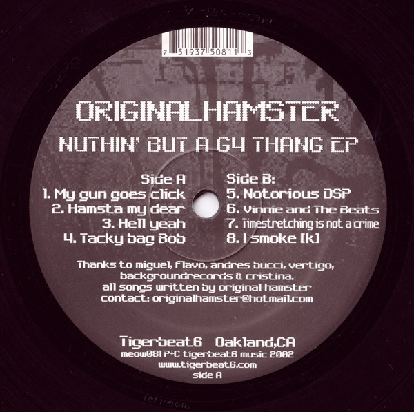 Original Hamster - Ain't Nuthin' But A G4 Thang EP | Tigerbeat6 (MEOW081)