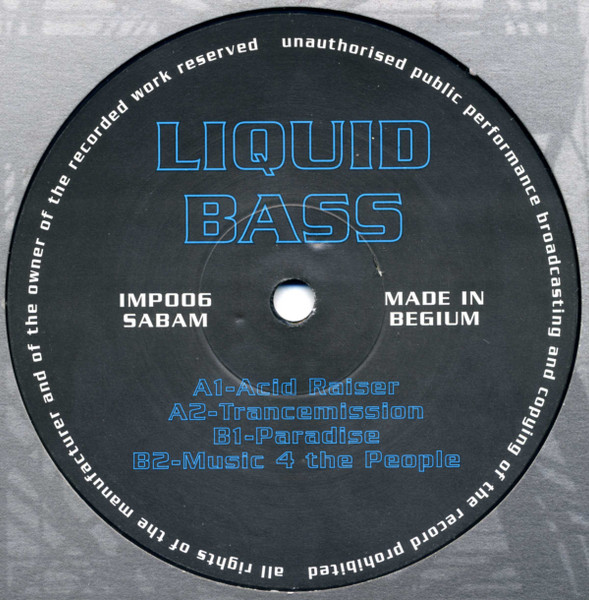 Liquid Bass - Acid Raiser | Important Records (IMP006)