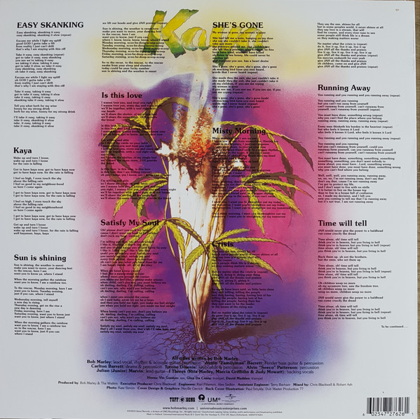 Bob Marley & The Wailers - Kaya | Tuff Gong (602547276261) - 2