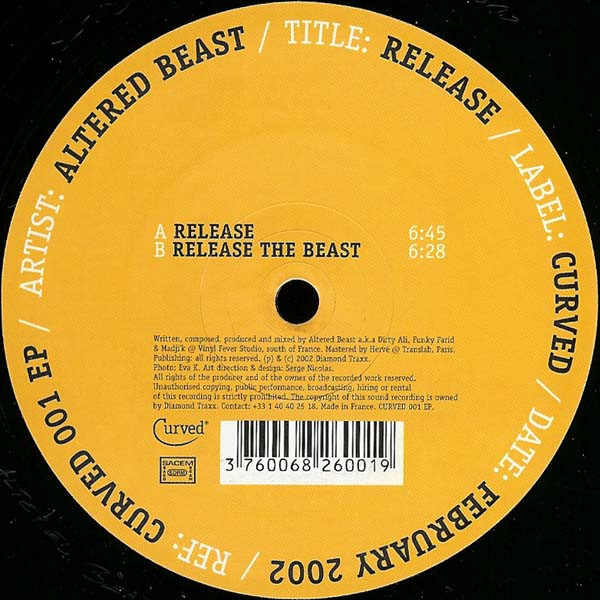 The Altered Beast - Release | Curved (CURVED 001 EP)