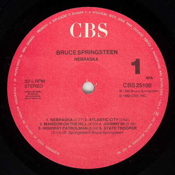 Bruce Springsteen - Nebraska | CBS (CBS 25100) - 4
