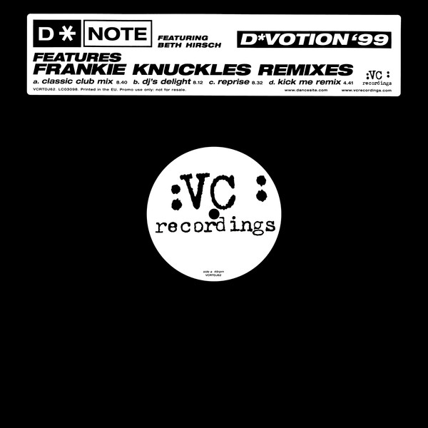 D*Note - D*Votion '99 | VC Recordings (VCRTDJ62)