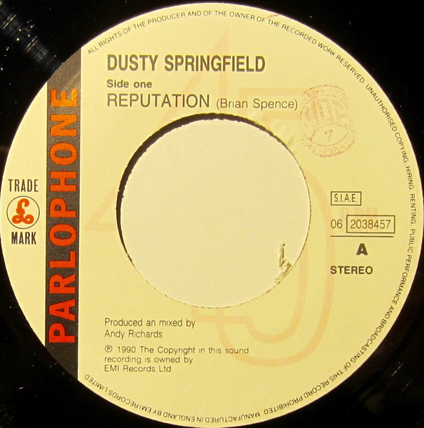 Dusty Springfield - Reputation | Parlophone (06 2038457) - 3