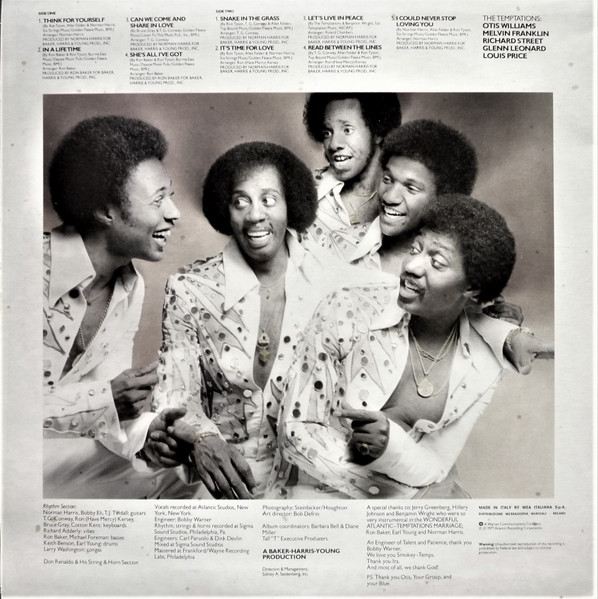 The Temptations - Hear To Tempt You | Atlantic (W 50413) - 2