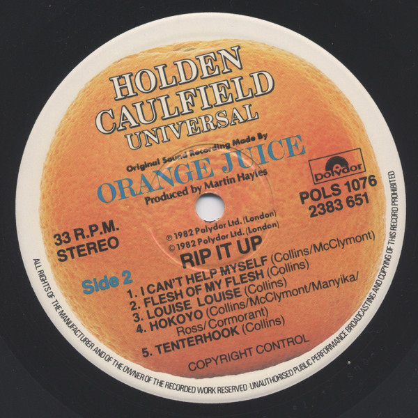 Orange Juice - Rip It Up | Polydor (POLS 1076) - 5 Orange Juice - Rip It Up | Polydor (POLS 1076) - 5