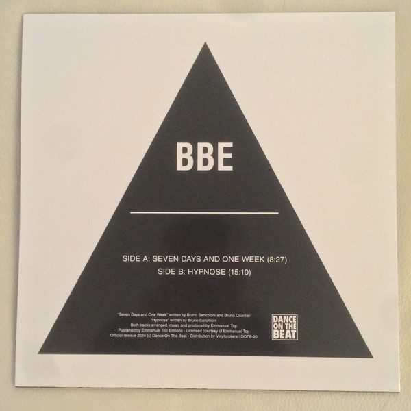 B.B.E. - Seven Days And One Week | Dance On The Beat Records (DOTB-20) - 2
