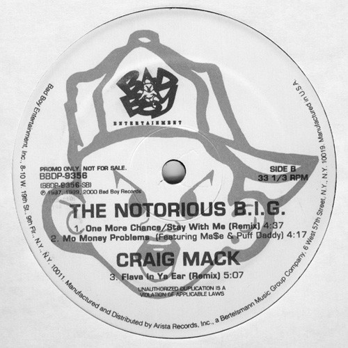 Notorious B.I.G. / Craig Mack - Who Shot Ya / Flava In Ya Ear (Remix) | Bad Boy Entertainment (BBDP-9356) - 2