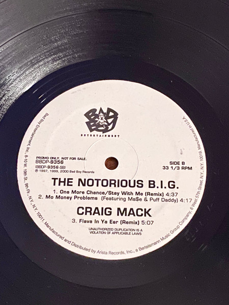 Notorious B.I.G. / Craig Mack - Who Shot Ya / Flava In Ya Ear (Remix) | Bad Boy Entertainment (BBDP-9356) - 3