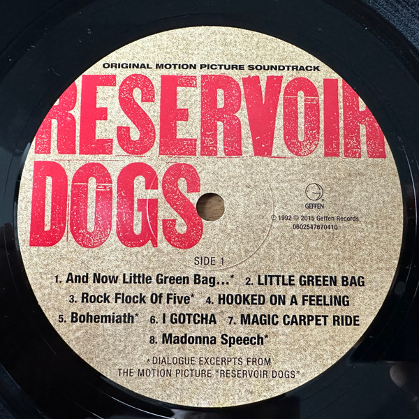 Various - Reservoir Dogs (Original Motion Picture Soundtrack) | Geffen Records (0602547670410) - 3 Various - Reservoir Dogs (Original Motion Picture Soundtrack) | Geffen Records (0602547670410) - 3