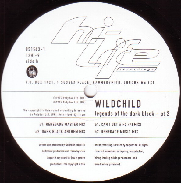 Wildchild - Legends Of The Dark Black - Pt 2 | Hi Life Recordings (12 HI 9) - 4