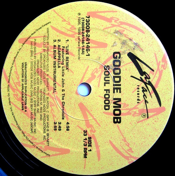 Goodie Mob - Soul Food | LaFace Records (73008-24146-1) - main