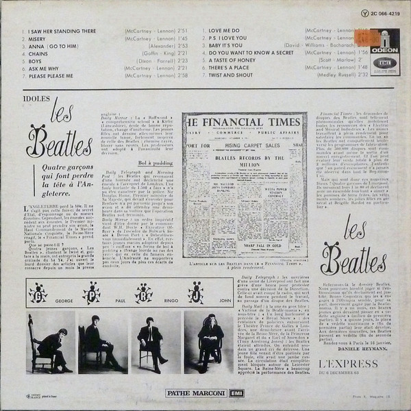 The Beatles - N°1 | Odeon (2C 066 -04.219) - main The Beatles - N°1 | Odeon (2C 066 -04.219) - main