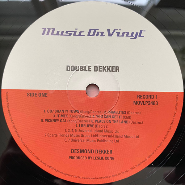 Desmond Dekker - Double Dekker | Music On Vinyl (MOVLP2483) - 3