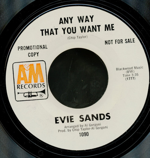 Evie Sands - Any Way That You Want Me | A&M Records (1090) - main