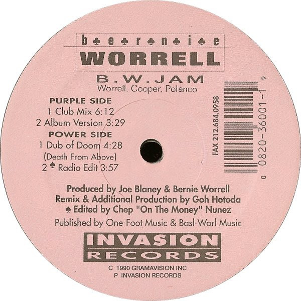 Bernie Worrell - B.W. Jam | Invasion Records (6.1001)