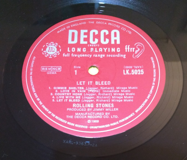 The Rolling Stones - Let It Bleed | Decca (LK 5025) - 3