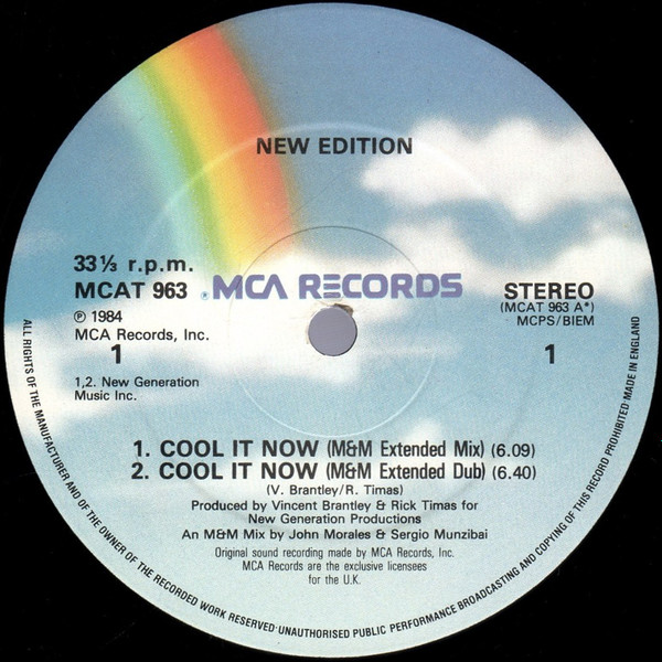 New Edition - Cool It Now | MCA Records (MCAT 963) - 3 New Edition - Cool It Now | MCA Records (MCAT 963) - 3