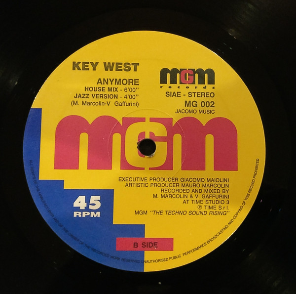 Key-West - Anymore | MGM Records (MG 002) - 2