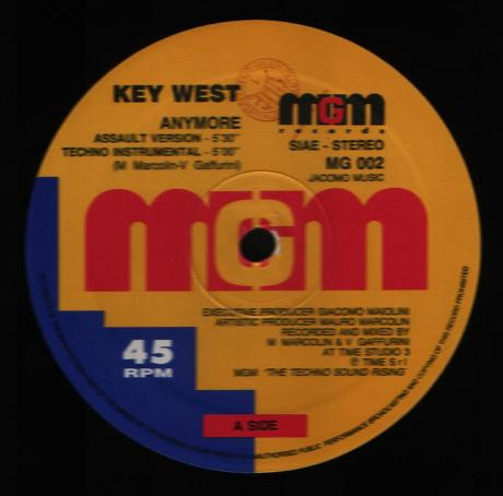 Key-West - Anymore | MGM Records (MG 002) - main