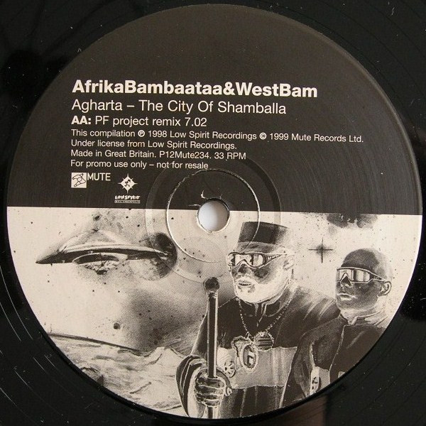 Afrika Bambaataa & WestBam Present I.F.O. - Agharta - The City Of Shamballa | Mute (P12 MUTE 234) - 2