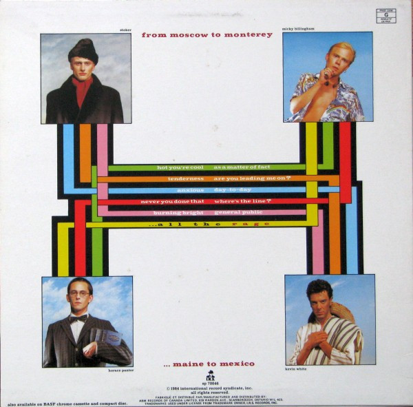 General Public - ...All The Rage | I.R.S. Records (SP 70046) - 2