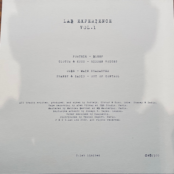 Various - Lab Experience Vol.1 | S.Lab Ltd (S.Lab VA001) - 2