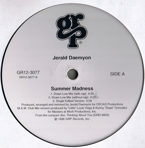 Jerald Daemyon - Summer Madness | GRP (GR12-3077) - 2