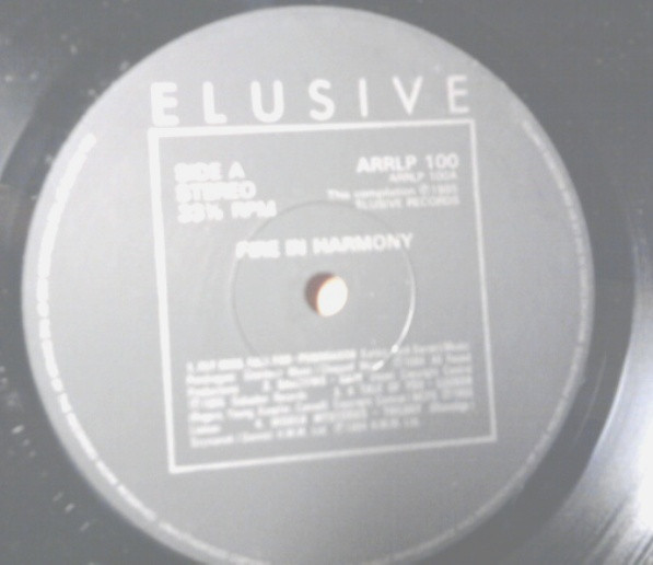 Various - Fire In Harmony | Elusive Records (ARRLP 100) - 3