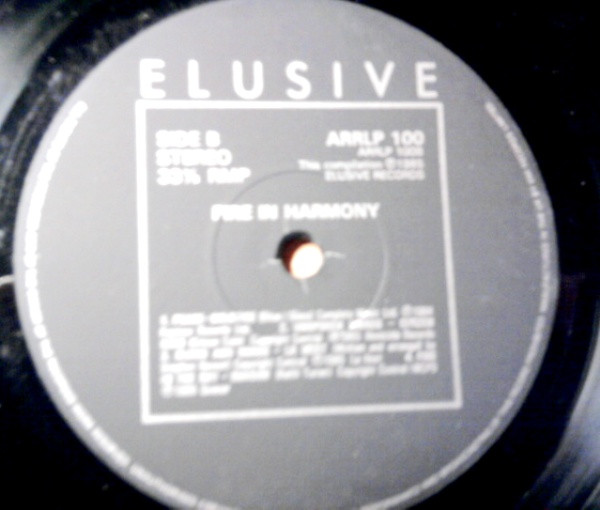 Various - Fire In Harmony | Elusive Records (ARRLP 100) - 4
